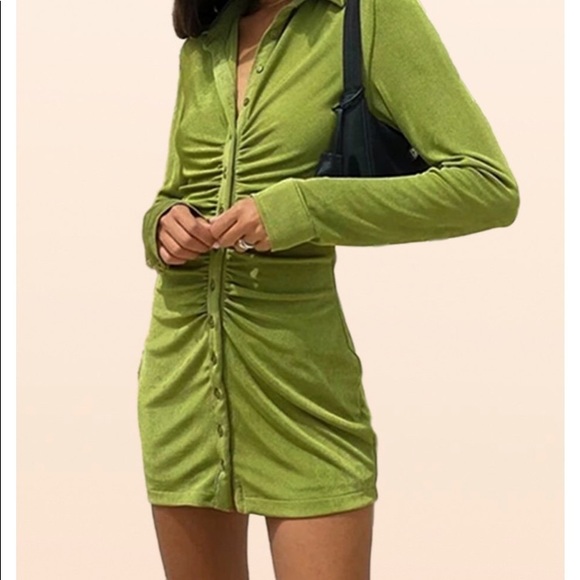 NWT Collette ruched shirt dress - Picture 2 of 6